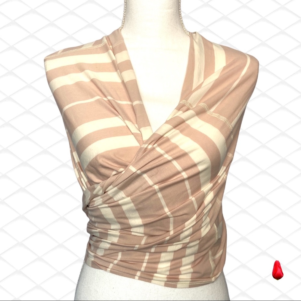 Lululemon Vinyasa Scarf Wrap Top One Size Cream - Picture 4 of 15